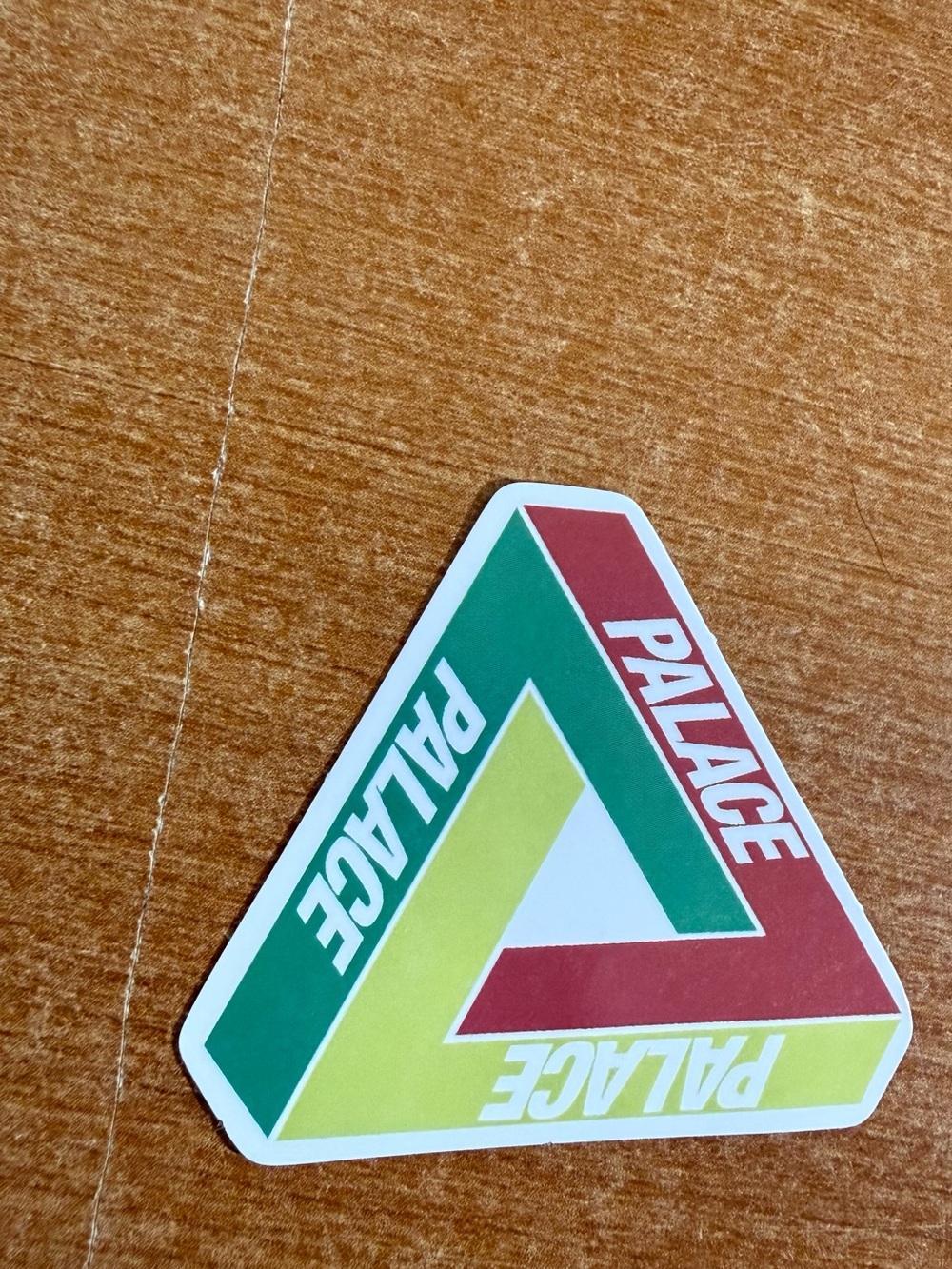 Palace Tri-Logo Sticker - Green / Red / Yellow